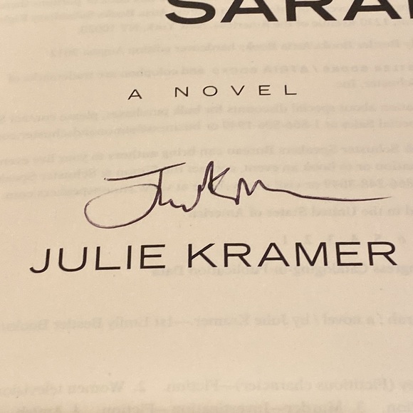 Autographed 1st Edition Book Shunning Sarah By Author Julie Kramer - Picture 2 of 5